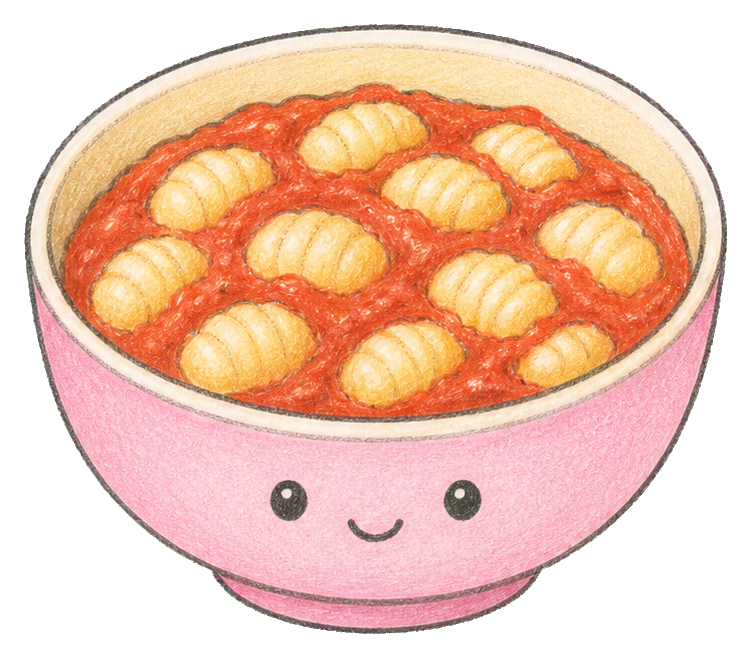 Preview for Gnocchi Bowl With Tomato Sauce Sticker