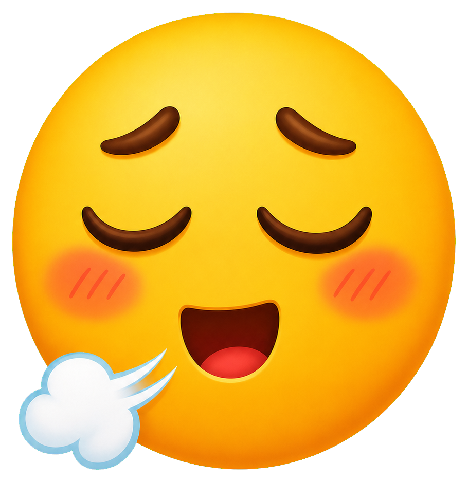 Preview for Relieved Exhale Face Sticker