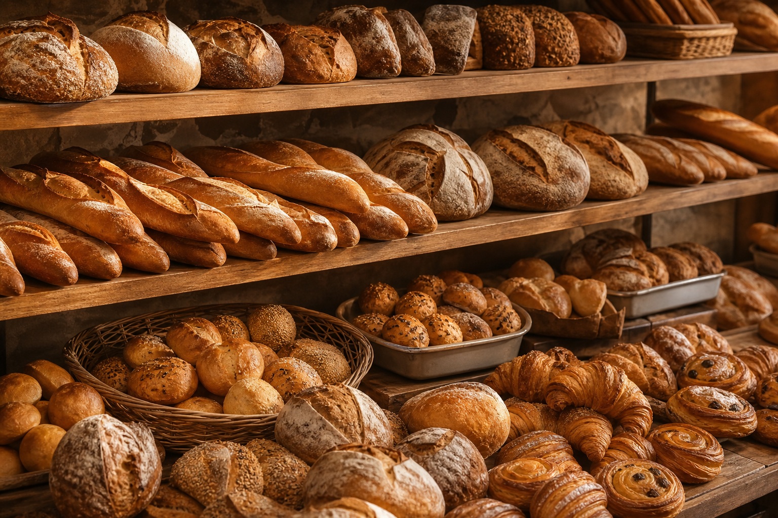 Preview for Warm Oven Light Mixed Bread Shelf Background