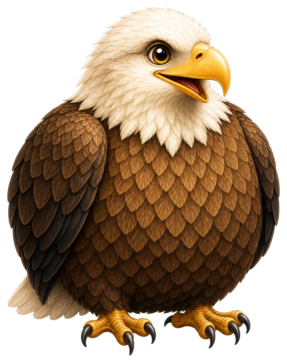 Preview for Eagle Round Body Sticker