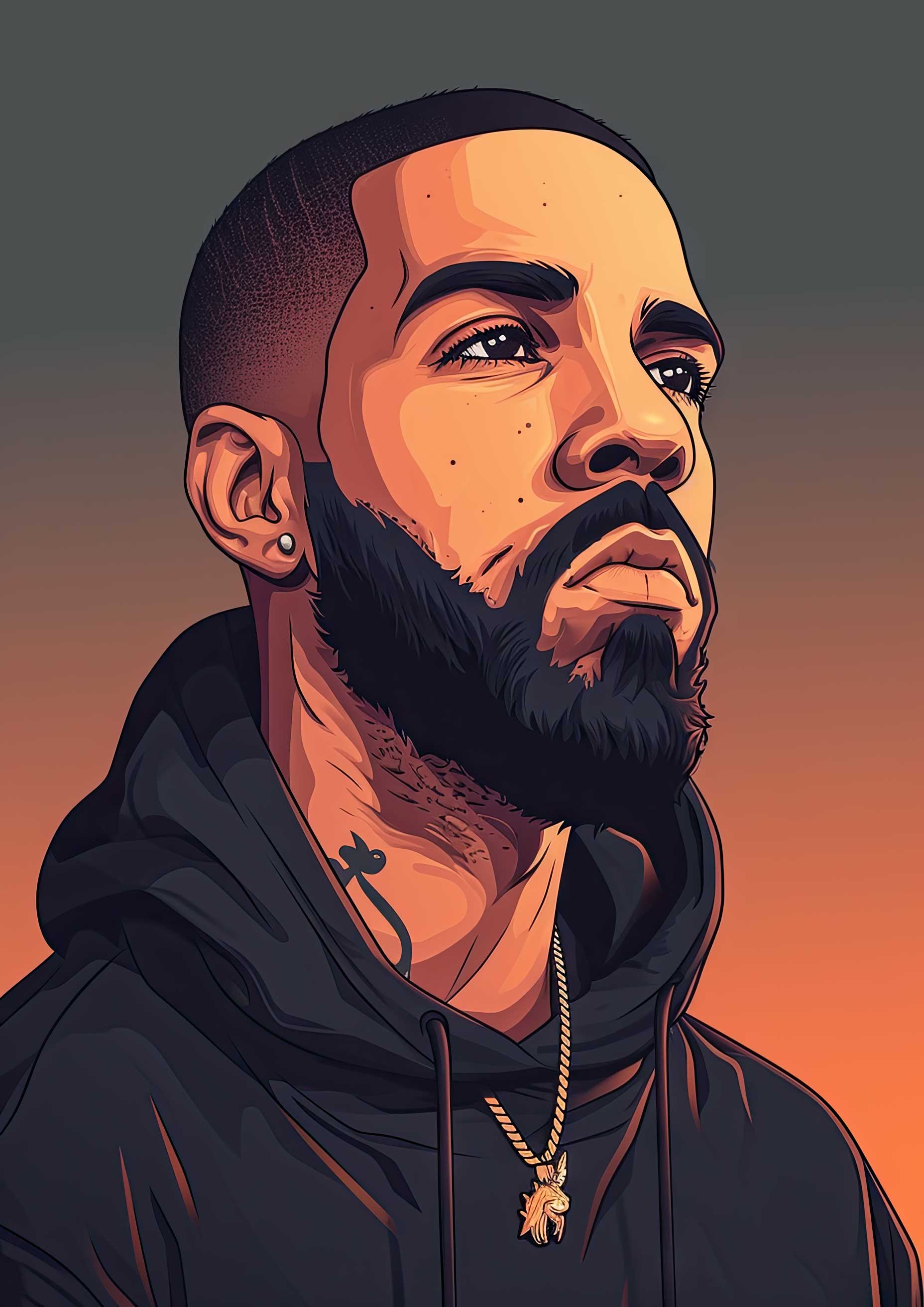 Preview for Digital-art-portrait-illustration-celebrities-background-db0fa