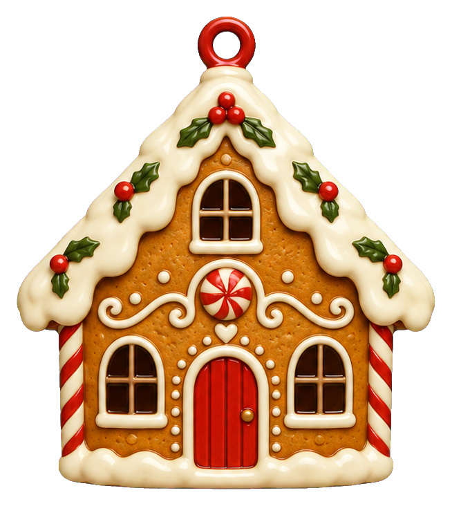 Preview for Gingerbread Cottage Christmas Ornament