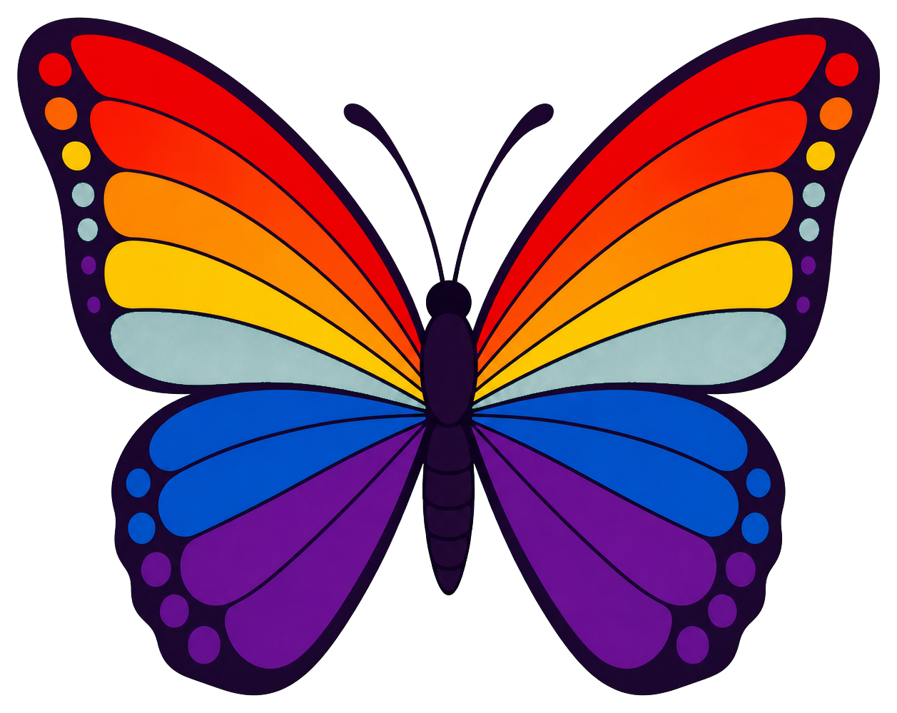 Preview for Pride Butterfly Sticker For Lgbtq Designs