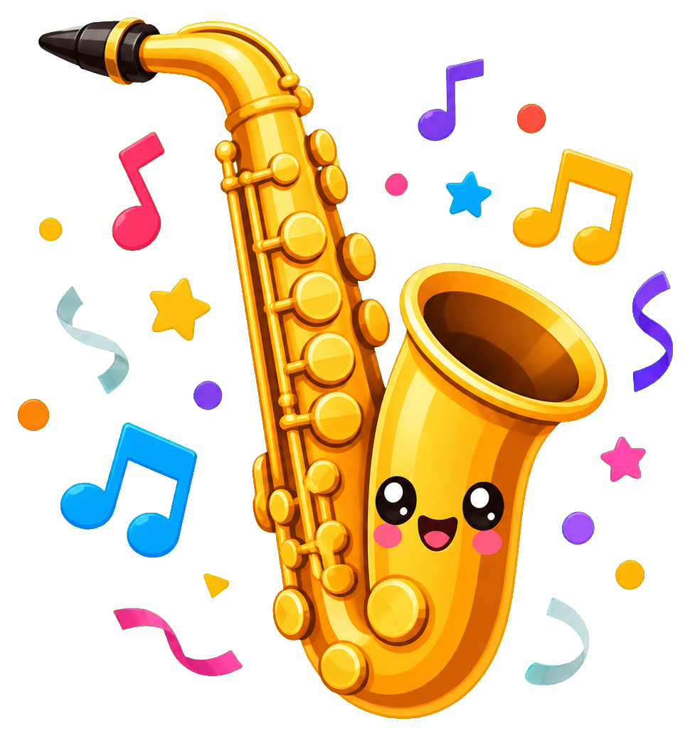 Preview for Saxophone Sticker Graphic For Music Designs