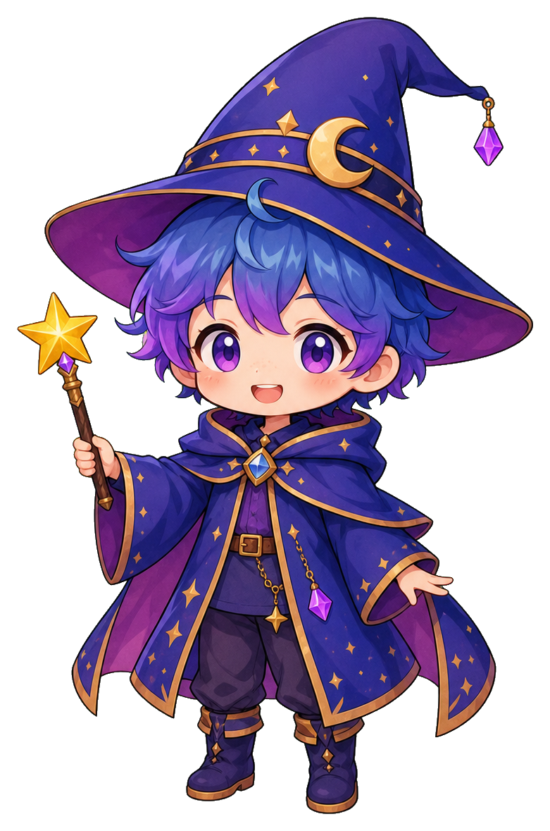 Preview for Chibi Wizard Sticker