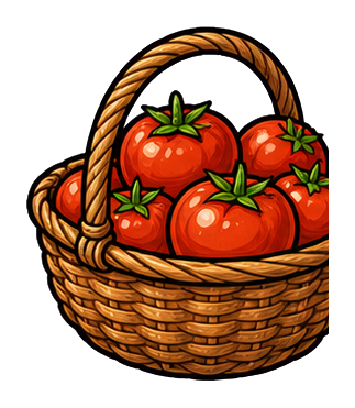 Preview for Tomato Basket Sticker For Market Designs