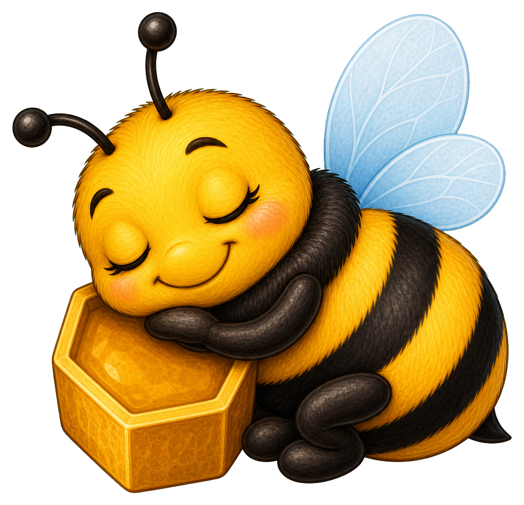 Preview for Bee Sticker Graphic For Photos And Designs