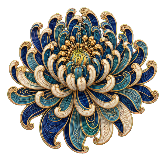 Preview for Art Nouveau Chrysanthemum Sticker