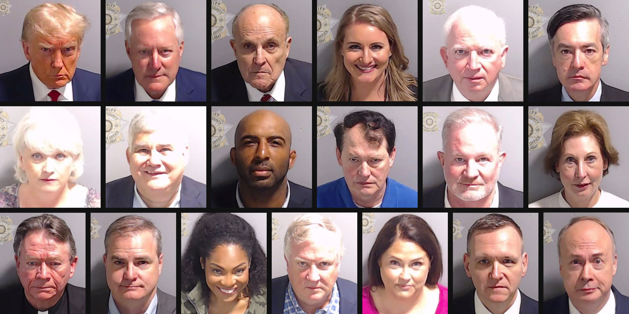 Grid of diverse professional headshots arranged as a background image.