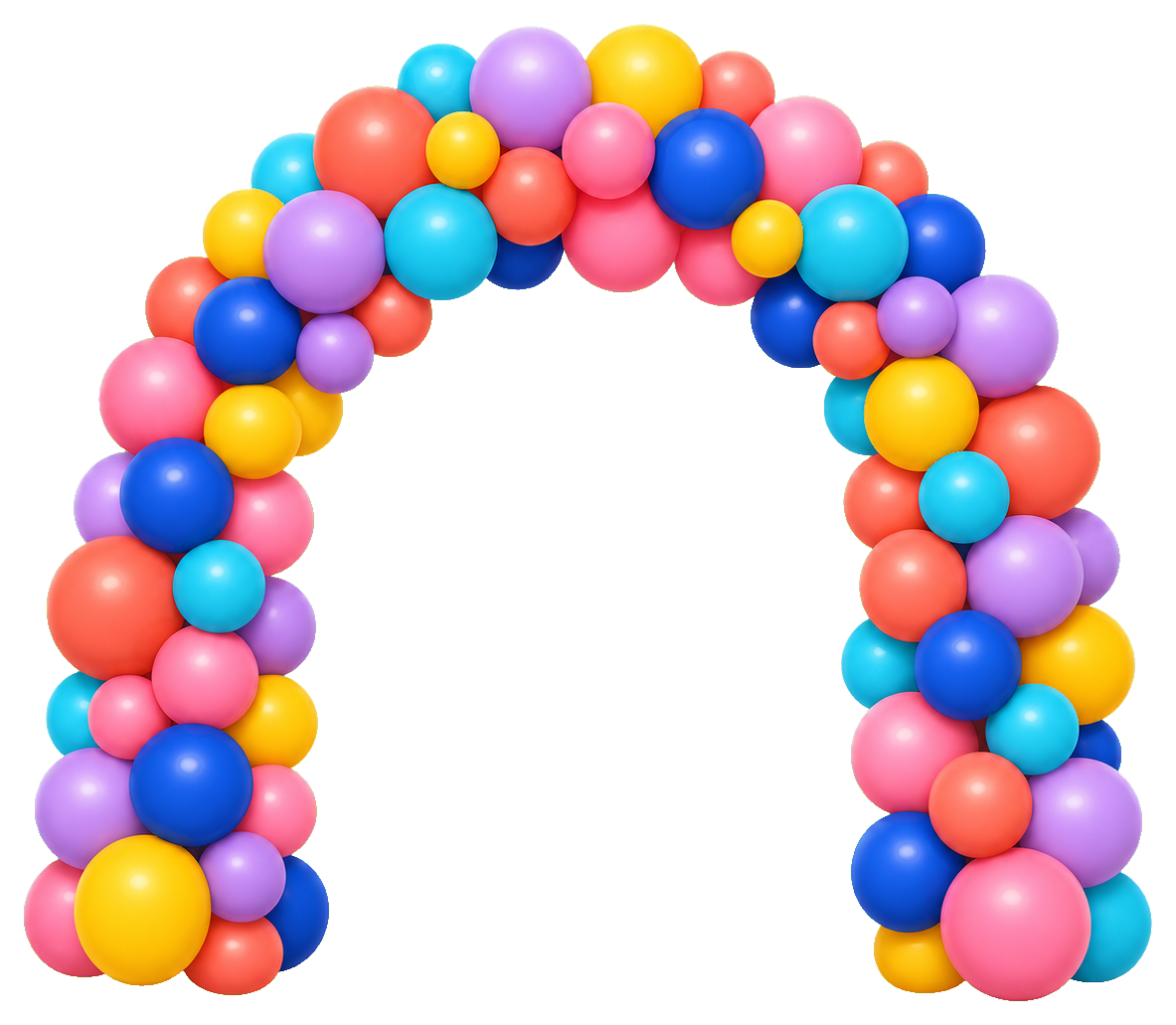 Preview for Colorful Balloon Arch Sticker