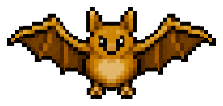 Preview for Amber Cave Bat Sprite Sticker