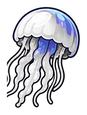 Preview for Jellyfish Sticker Graphic For Ocean Designs