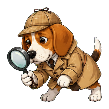 Preview for Beagle Detective Sticker