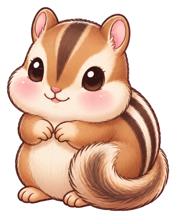 Preview for Pastel Chipmunk Sticker Graphic