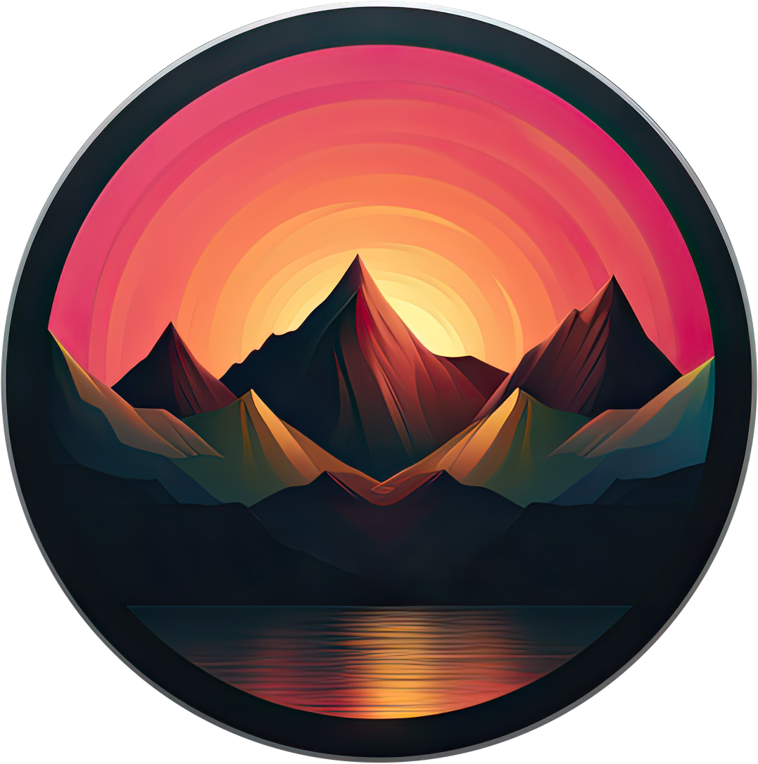 Preview for Mountain-landscape-icon-logo-mountain-sticker-ff0b8