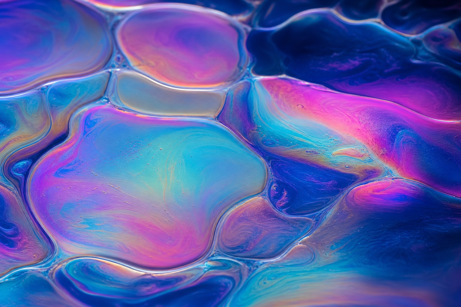 Preview for Cyan Magenta Pearlescent Liquid Pools Background