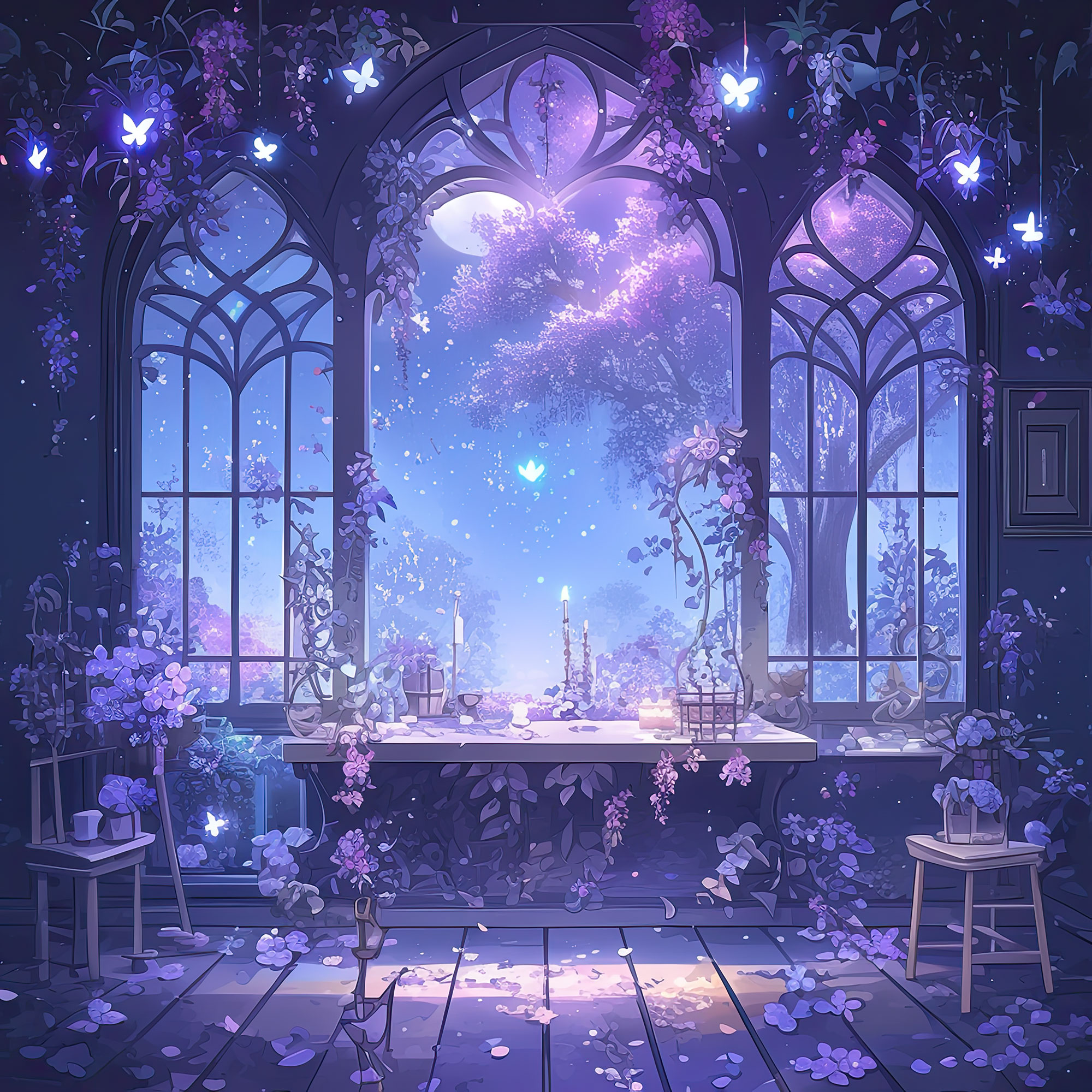 Preview for Enchanted-garden-room-interior-backdrop-background-46016