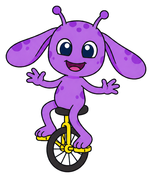 Preview for Funny Cartoon Alien Sticker