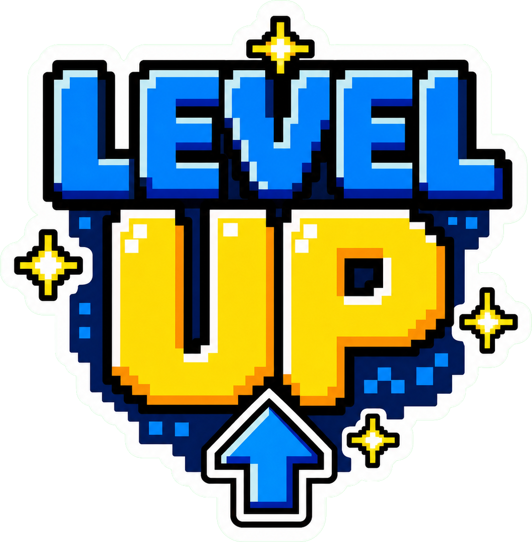 Preview for Level Up Pixel Sticker Graphic