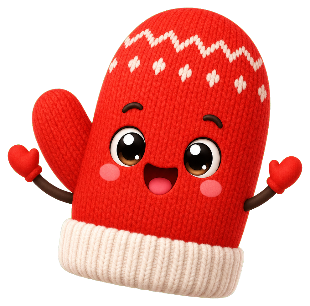 Preview for Mitten Mascot Sticker Graphic