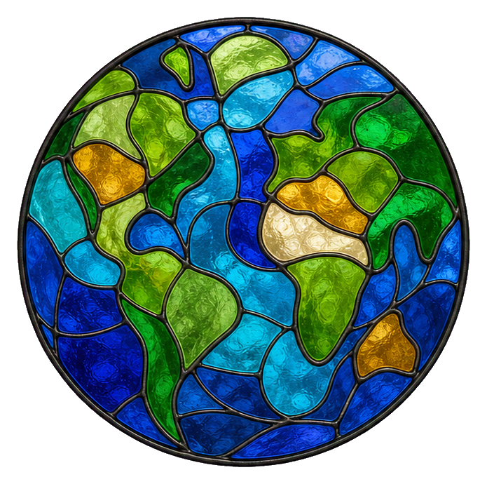 Preview for Stained Glass Earth Sticker