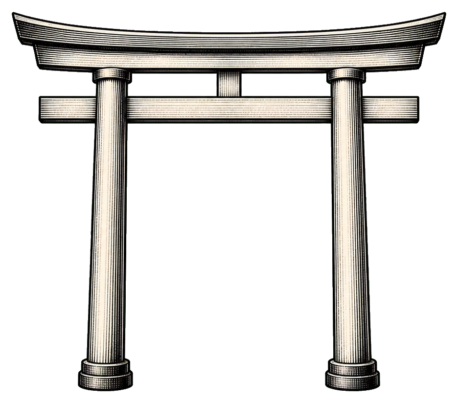 Preview for Ink Engraving Torii Gate Sticker