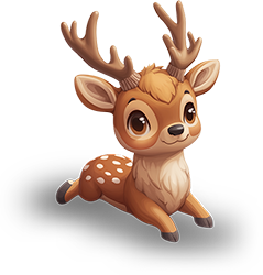 Preview for Cartoon-deer-illustration-animal-sticker-e7a08