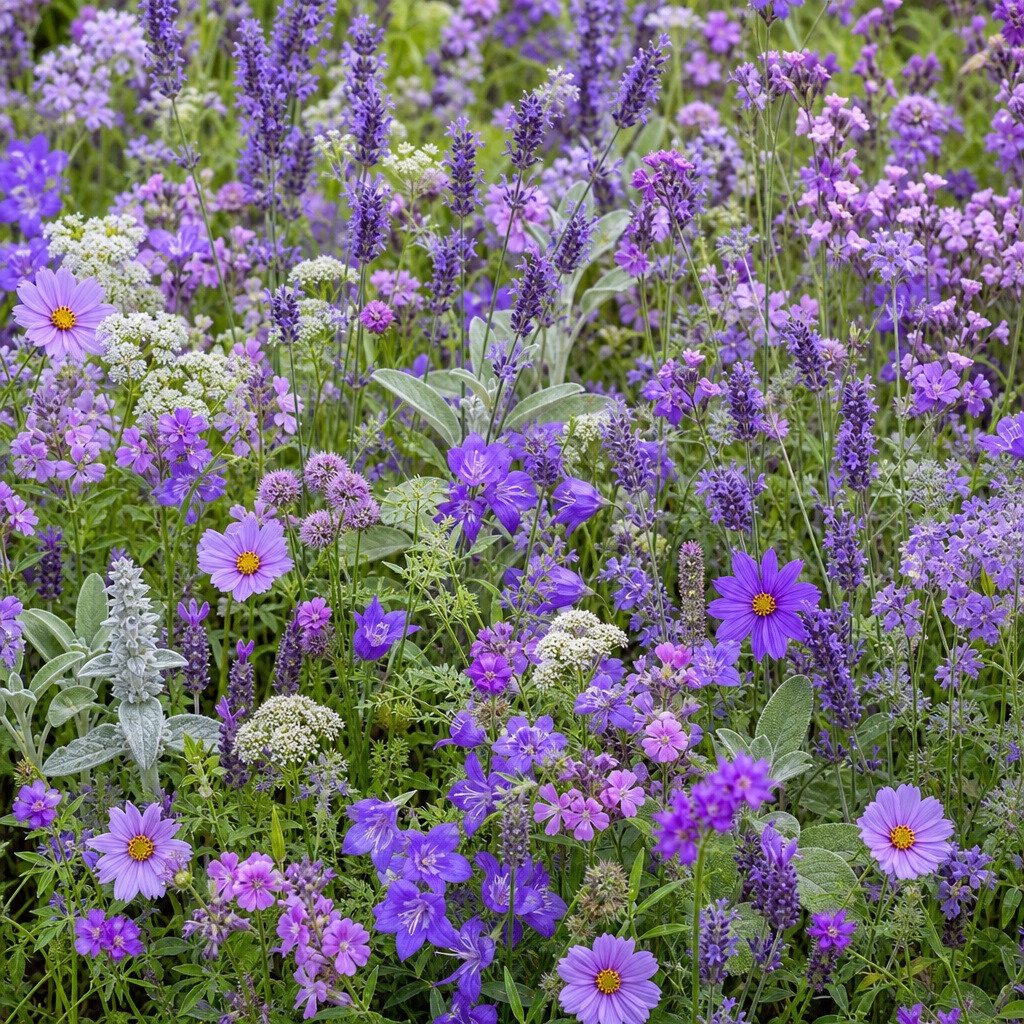 Preview for Purple Floral Background Stock Image