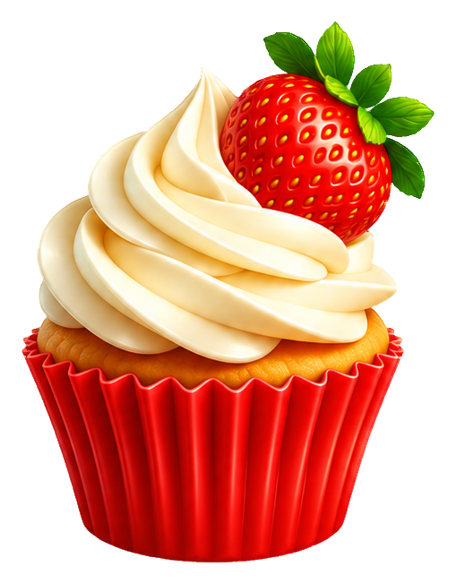 Preview for 3d Cozy Bakery Strawberry Cupcake