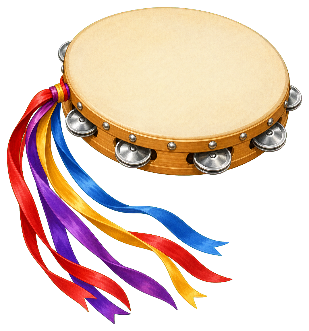 Preview for Tambourine Music Sticker For Creative Designs