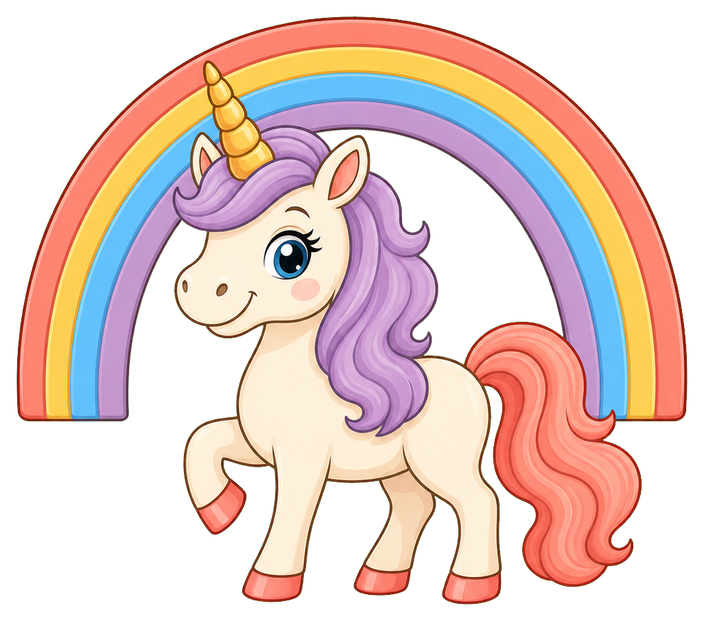 Preview for Rainbow Arc Unicorn Sticker