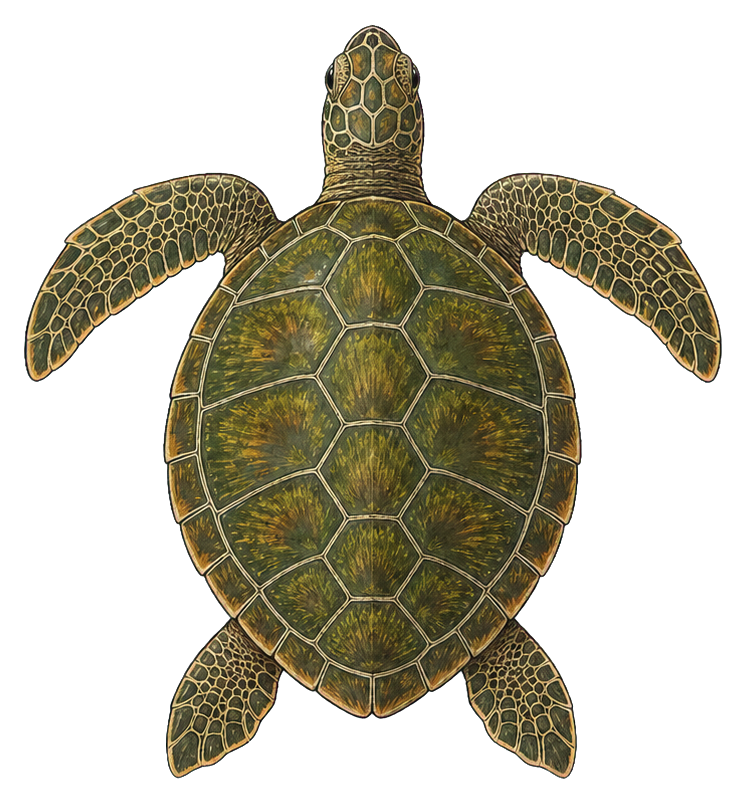 Preview for Green Sea Turtle Vintage Sticker