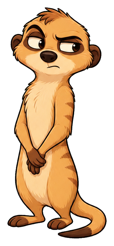 Preview for Suspicious Sandy Meerkat Sticker