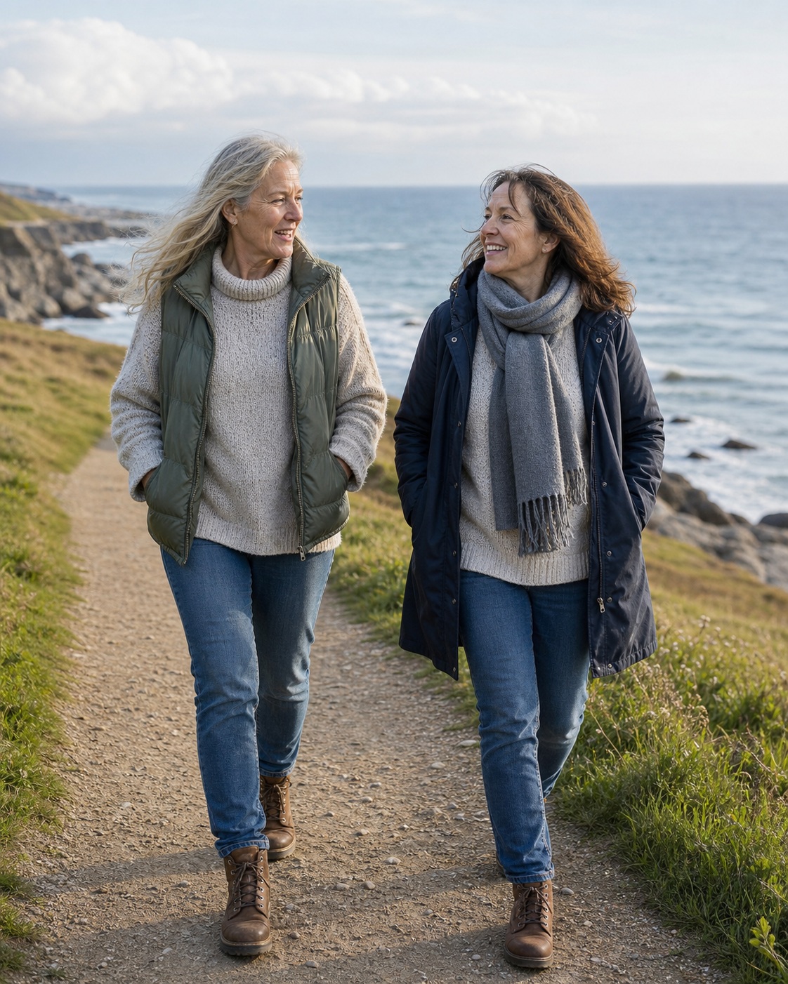 Preview for Coastal Walk Background With Two Women
