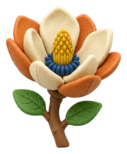 Preview for Clay Magnolia Sticker