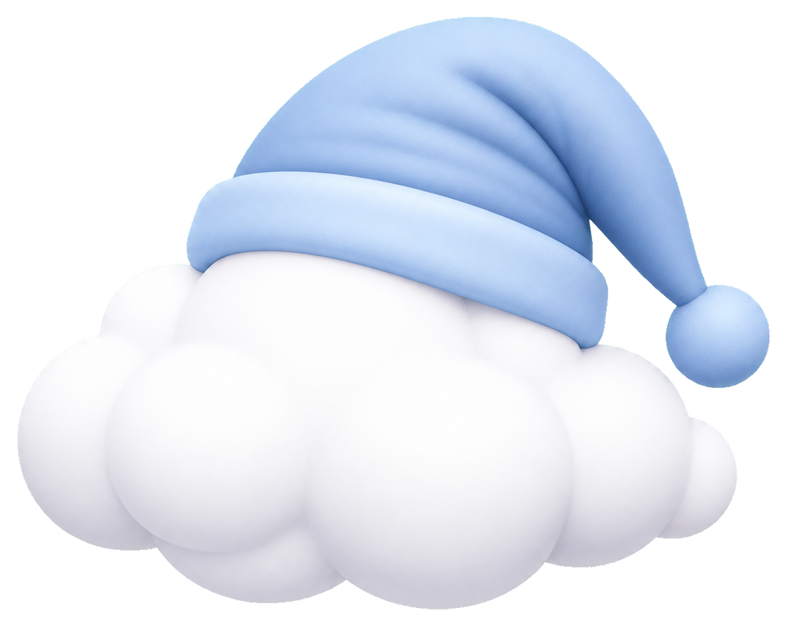 Preview for Cloud Sleep Cap Plain Sticker
