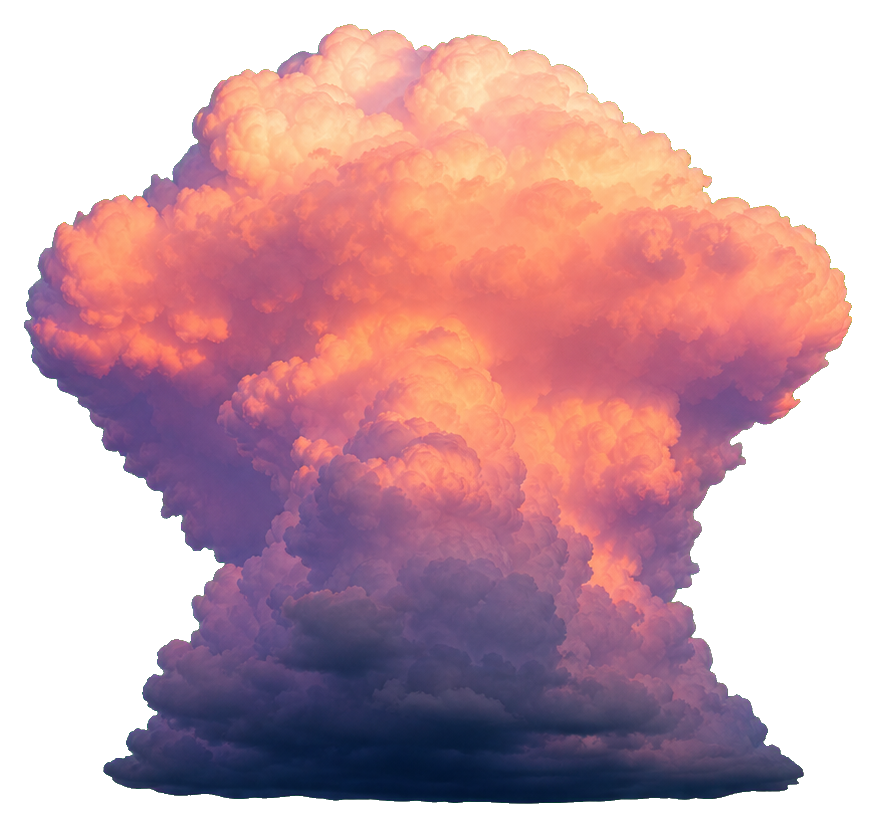 Preview for Rose Sunset Thunderhead Sticker