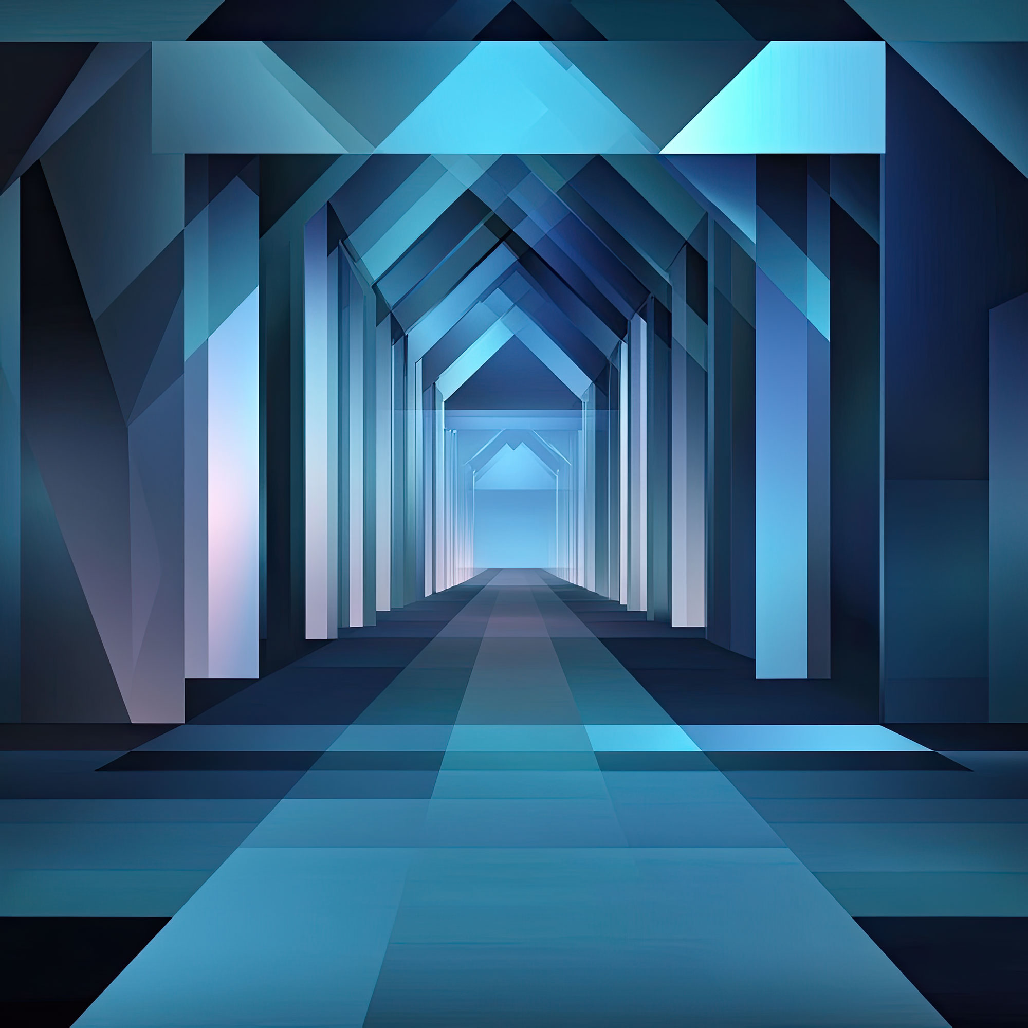 Preview for Futuristic-corridor-design-abstract-backdrop-background-3613c