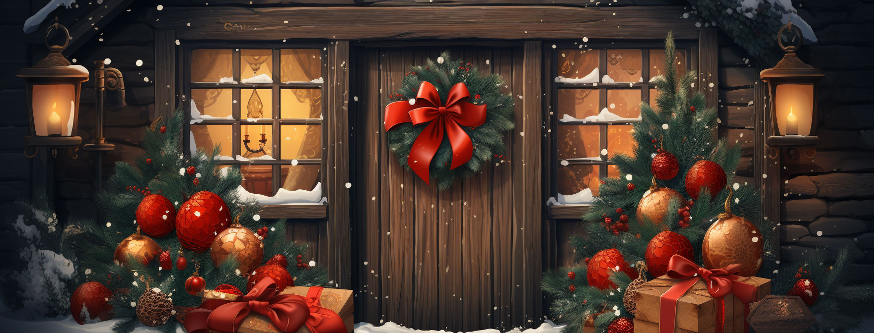Preview for Christmas-cabin-scene-christmas-cover-background-1237b