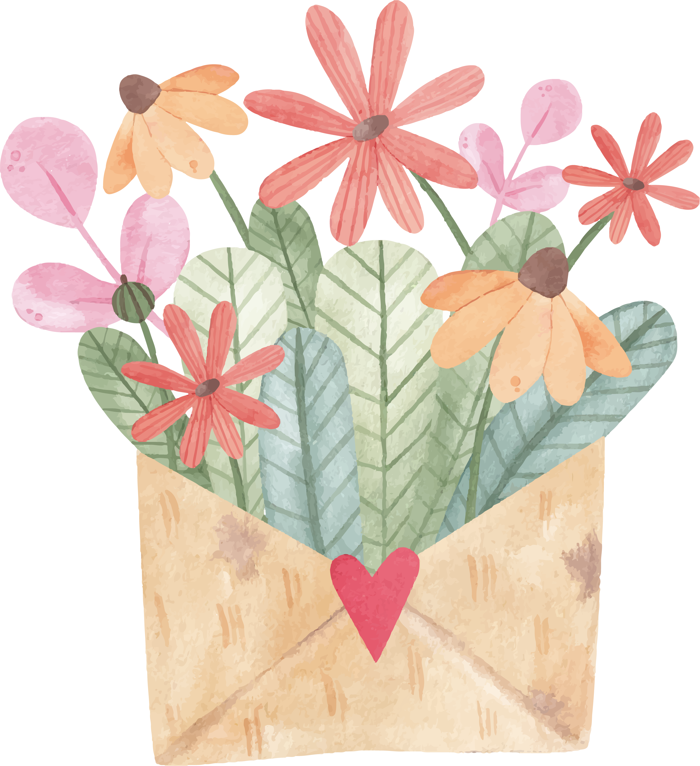 Preview for Floral-envelope-illustration-watercolor-love-sticker-ed0da