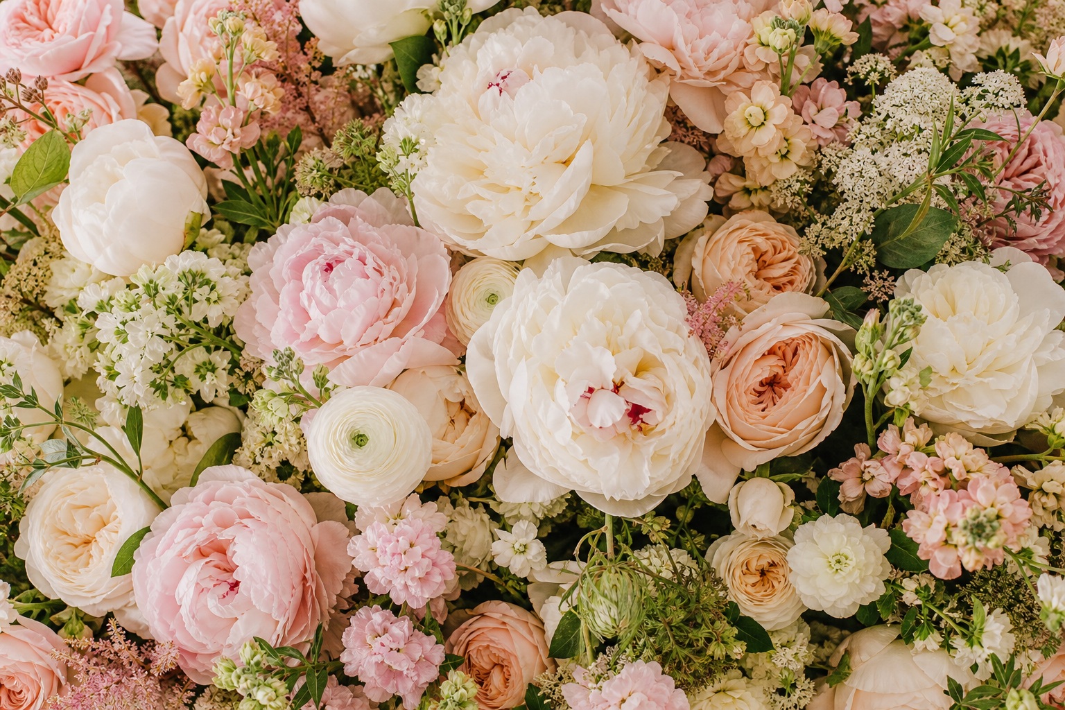 Preview for Ivory Blush Peony Cloud Wedding Background