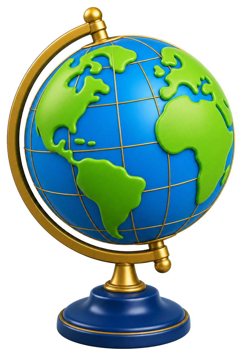 Preview for Globe Travel Sticker Graphic