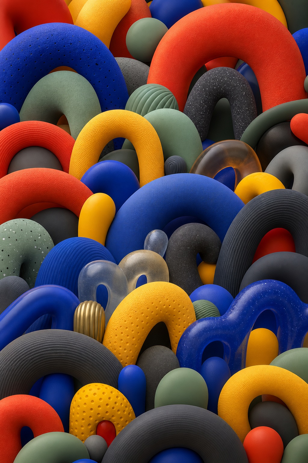 Preview for Whimsical 3d Shapes Background