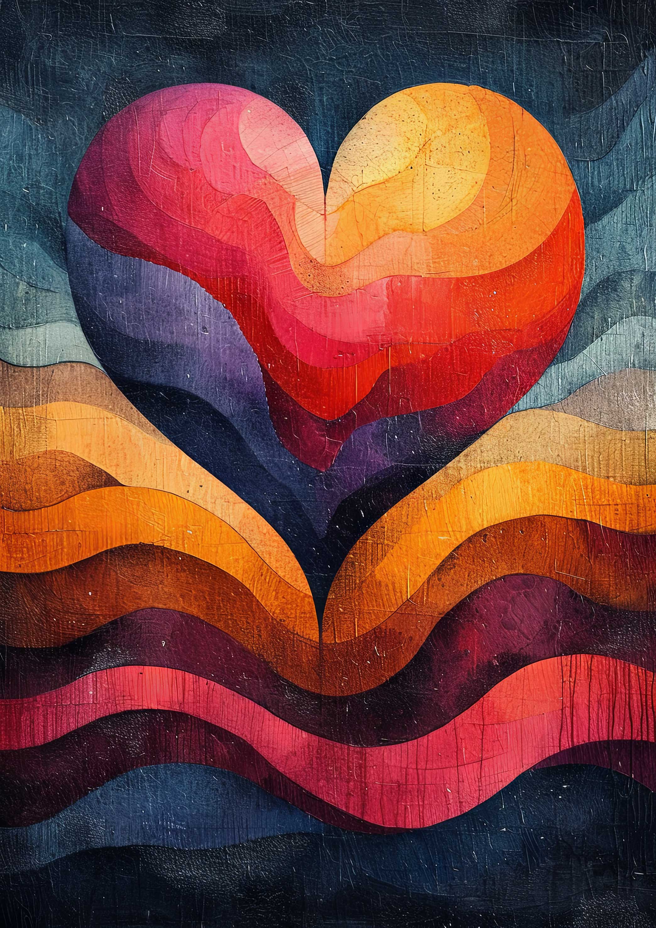 Preview for Vibrant-heart-art-illustration-love-background-21d30