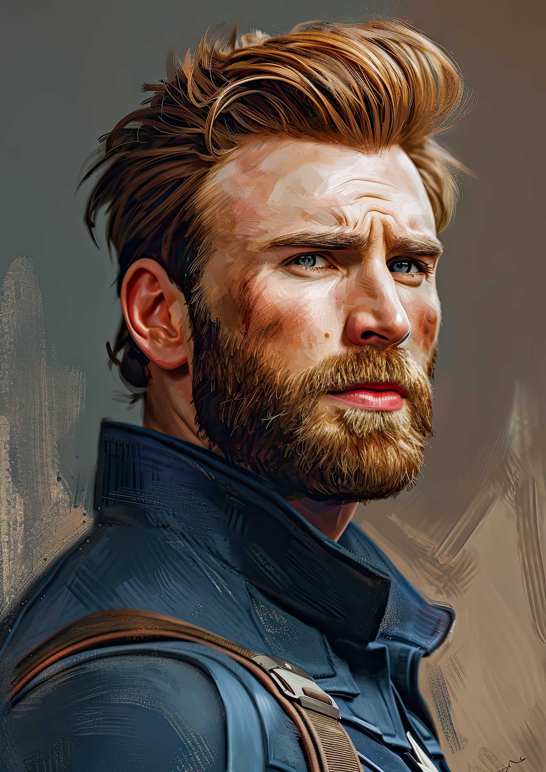 Preview for Digital-art-portrait-bearded-man-celebrities-background-028d1