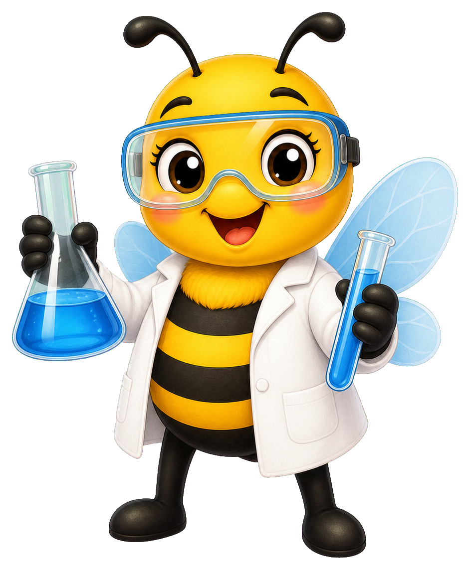 Preview for Bee Scientist Sticker For Creative Designs