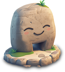 Preview for Smiling-stone-character-islandobjects-sticker-6e197
