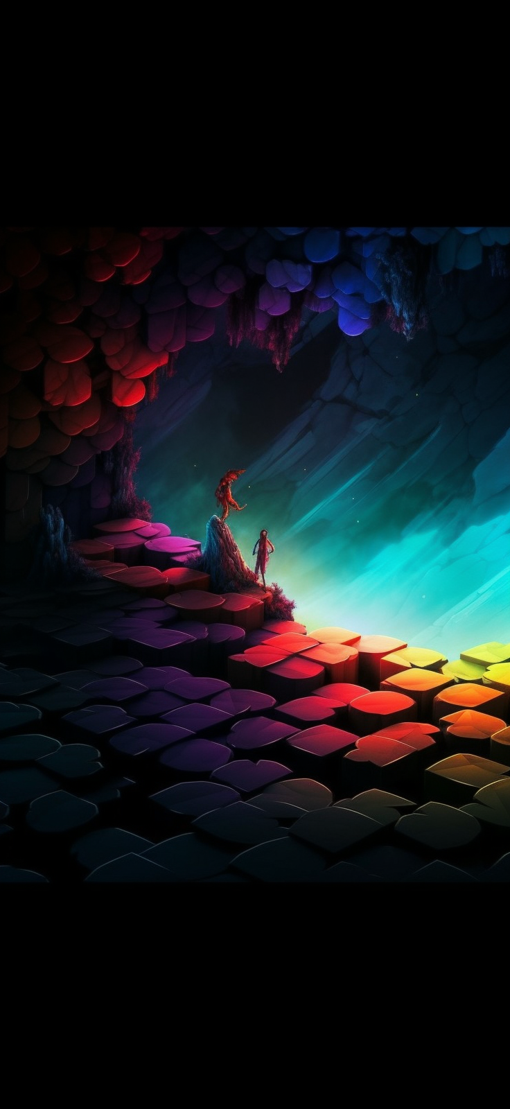 Preview for Mysterious-cave-entrance-ai-phone-background-e2107