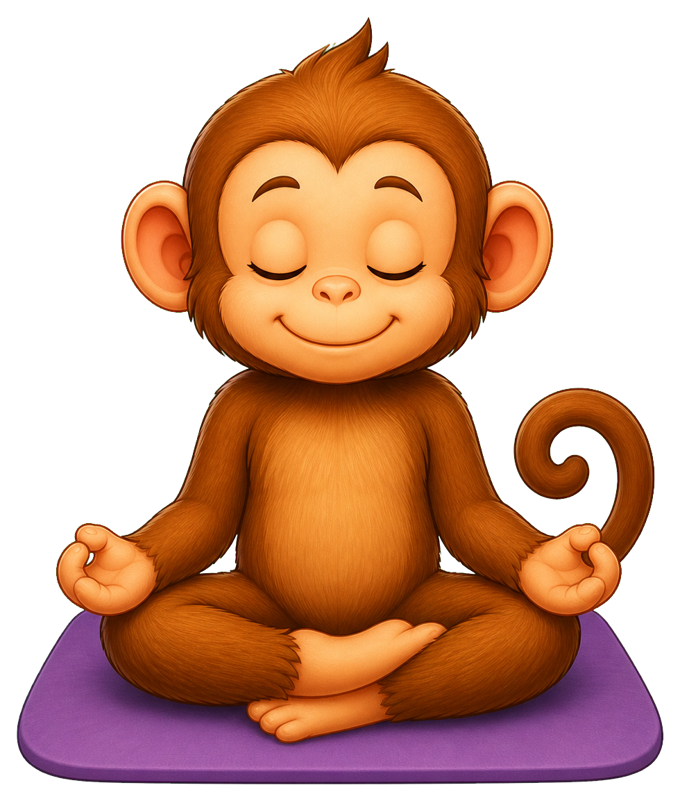 Preview for Monkey Yoga Sticker Graphic