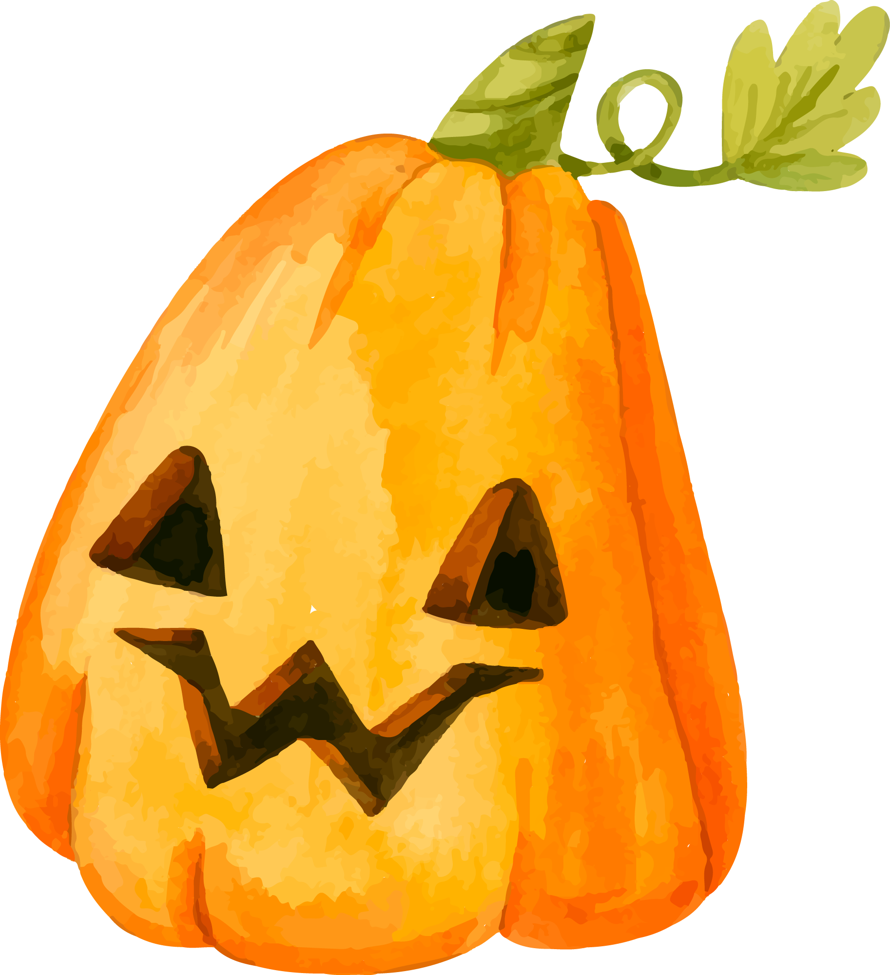 Preview for Halloween-watercolor-pumpkin-illustration-pumpkins-sticker-adb7d